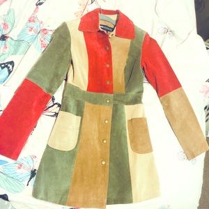 100% leather winter jacket small size